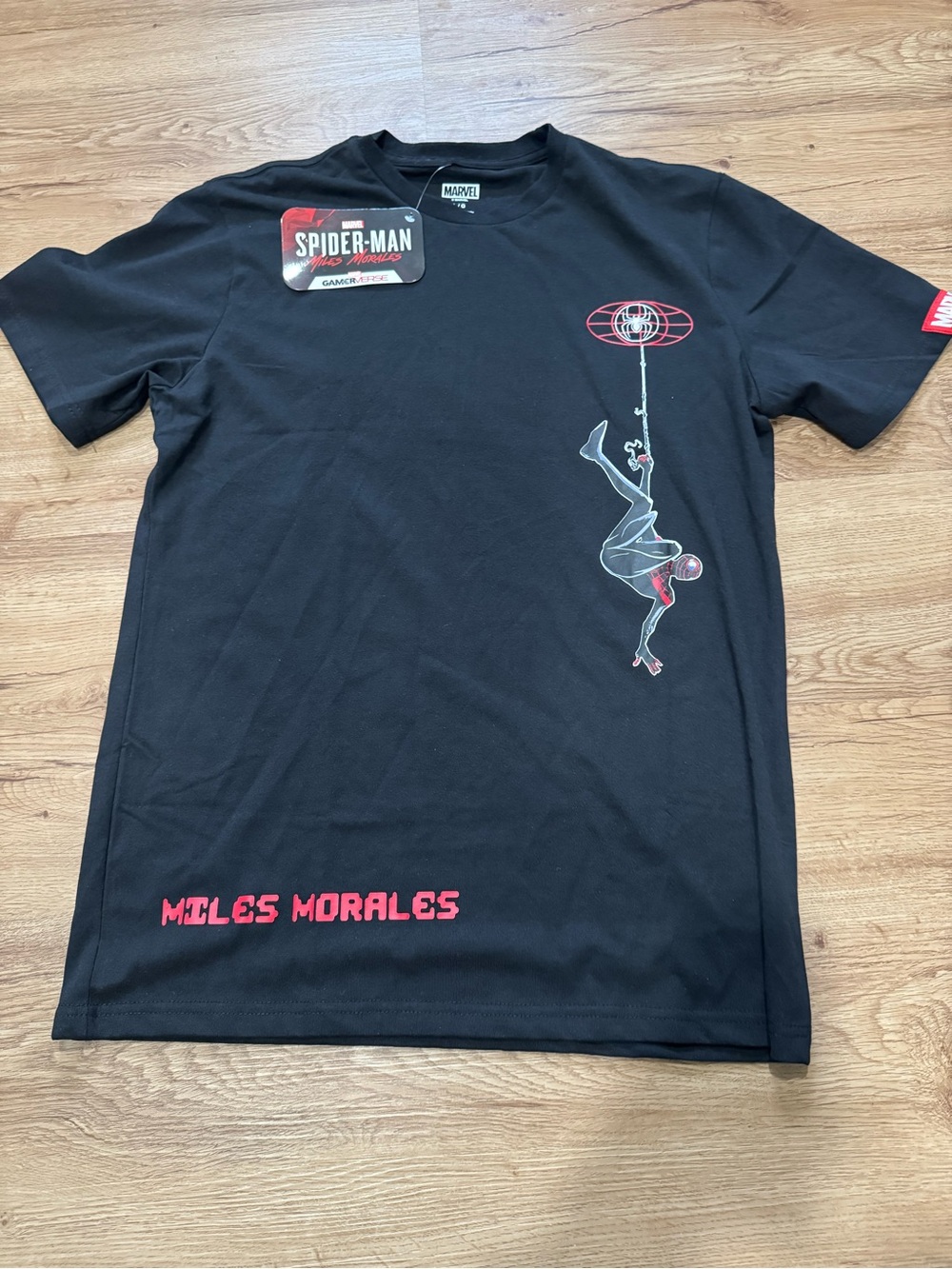Marvel Miles Morales Spider Man Graphic Tee Size:L  NWT